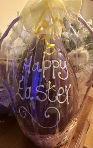 Gigantis Chocolate egg in basket